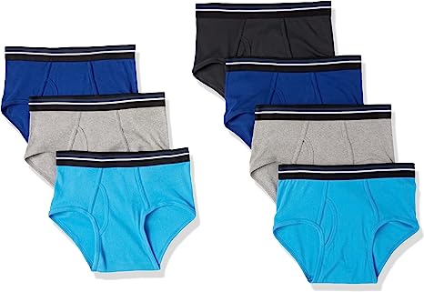 Amazon Essentials Men's Tag-Free Cotton Briefs, Pack of 7