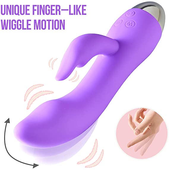 Wiggle-Motion Dual Motors Vibrating G Spot Rabbit Vibrator for Clitoral Stimulation, CHEVEN Waterproof Dildo Vibrators Clit Stimulator Massager with 10 Vibration, Adult Sex Toys for Women or Couples