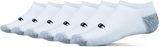 Champion Men's 6-Pack Double Dri Moisture Wicking No Show Socks