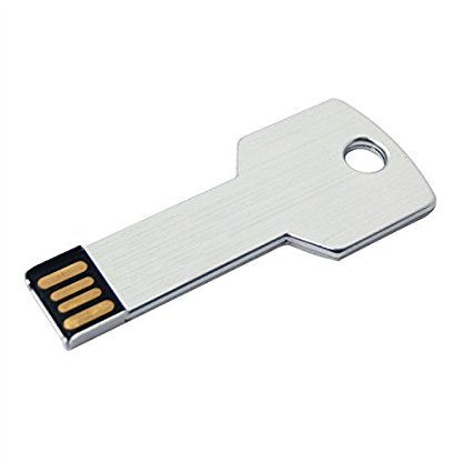 Key usb flash drive cute thumb drives 32gb silver