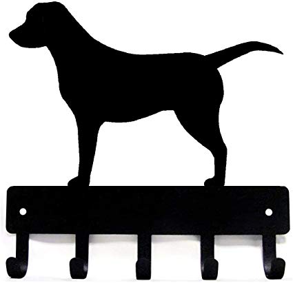 Labrador Retriever Key Rack & Dog Leash Hanger - Small 6 inch