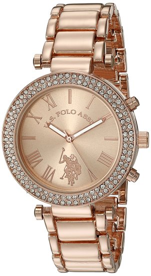 U.S. Polo Assn. Women's Quartz Rose Gold-Toned Dress Watch (Model: USC40170)