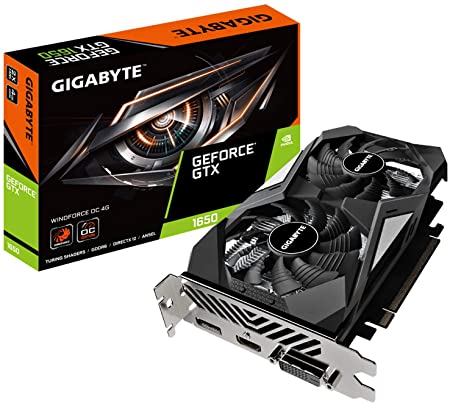 GIGABYTE GeForce GTX 1650 D6 WINDFORCE OC 4G (rev. 2.0) Graphics Card, 172mm Compact Size, 4GB 128-Bit GDDR6, GV-N1656WF2OC-4GD REV2.0 Video Card