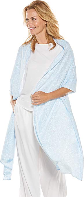 Coolibar UPF 50  Women's Printed Beach Shawl - Sun Protective