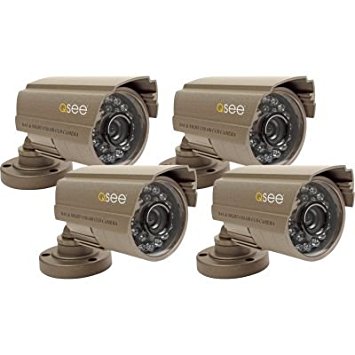 Q-See QSDS14273X4  4 Pack of Premium CCD Color Surveillance  Camera with  420 TV Lines of Resolution