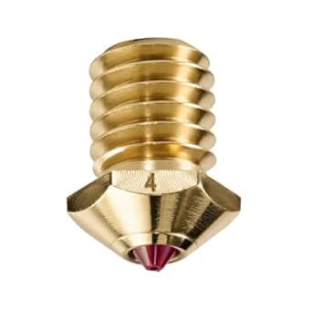 Ruby Tip 3D Printer Nozzles, Hardened & Abrasion Resistant for Bambu Lab P1P / P1S / X1 / X1C Upgraded Hotend High Speed 3D Printing (Bambu Lab, 0.4mm)