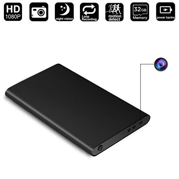 32GB Hidden Camera Power Bank,DigiHero Power Bank with 1080P Hidden Camera - Loop Recording -32GB Memory- Perfect Covert Security Camera for Home and Office - NO WIFI(INCLUDE 32GB TF CARD)