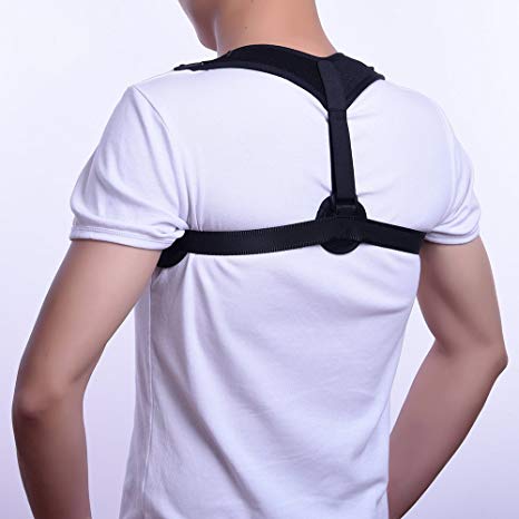 Solaray Back Posture Support Corrector – Neck and Spinal Clavicle Brace for Men and Women – Best Ergonomic Relief for Pain, Fracture, Scoliosis, Sports Injury and Home Office Use - Adjustable