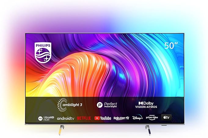 PHILIPS 50PUS8507/12 50-Inch 4K LED TV | Ambilight, UHD & HDR10  | Dolby Vision & Dolby Atmos | Multi-room DTS Play-Fi | Google Assistant & Alexa Compatible