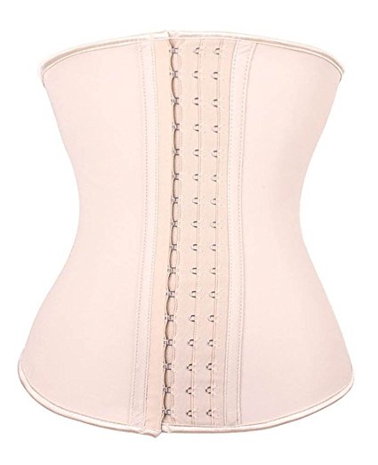 YIANNA Women's Underbust Latex Sport Girdle Waist Training Corset Waist Body Shaper