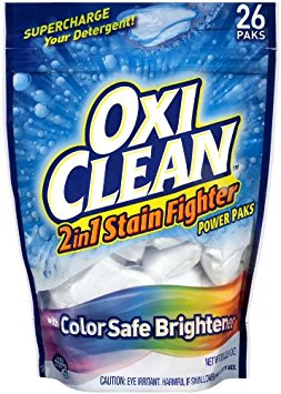 OxiClean 2-in-1 Stain Fighter Power Paks, 26 Count