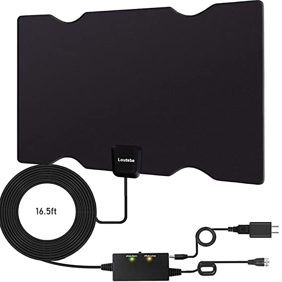HDTV Antenna,Amplified HD Digital TV Antenna 80 Miles Range,Support 4K 1080P, All Older TV's for Indoor Amplified Digital TV Antennas with Switch Console, USB Power Supply"Used-VeryGood"