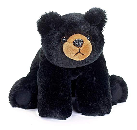 Bearington Baby Bandit Plush Stuffed Animal Black Bear Teddy, 12.5"