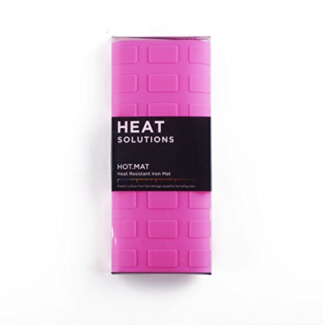 Heat Resistant Flat Iron Mat (Pink)