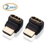 Cable Matters 2-Pack 270 Degree HDMI Male to Female Adapter