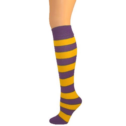 AJs Girls Striped Thick Knee Socks
