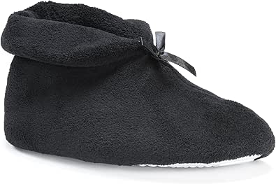 MUK LUKS women's Terry Cuff Slipper Booties