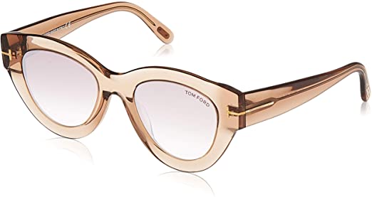 Tom Ford SLATER FT 0658 LIGHT BROWN/PINK SHADED 51/21/140 women Sunglasses