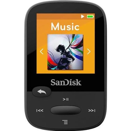 Sandisk SDMX24-008G-A46K 8gb 1.44" Clip Sport Mp3 Players (Black)