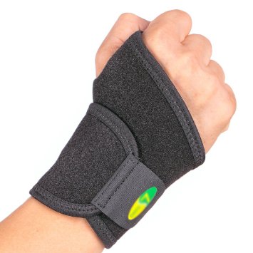 Zerlar Wrist Brace Breathable Neoprene New Wrist support one size fit most Wrist wraps for men and women Palm & Wrist Strap Hand Wrap Support Brace Black