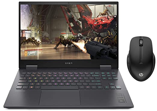 HP Omen Gaming Laptop (AMD R7 4000 Series/16GB RAM & 512GB SSD Storage/1650Ti Graphics) 430 Multi-Device Bluetooth Wireless Mouse with 4 Programmable Buttons/ 800 DPI - 4000 DPI/