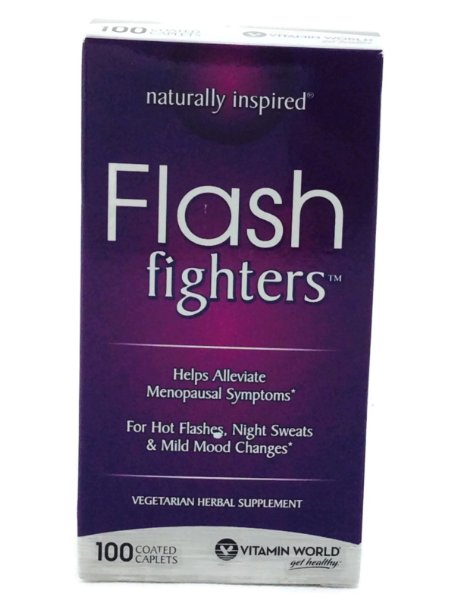 Vitamin World Flash Fighters, 100 Caplets, Menopause Relief
