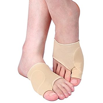 Yosoo Gel Toe Pad Bunion Protector Sleeves and Bunion Pain Relief socks for Hallux Valgus Big Toe Corrector Pad Wear in Shoes (1 pair)