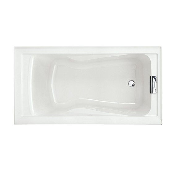 American Standard 2422V002.020 Evolution Bathtub with Dual Molded-In Arm Rests, Undermount Option, White