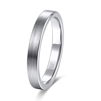 Shuremaster 4mm 6mm 8mm Tungsten Carbide Rings for Men Women Wedding Band Size 4-15