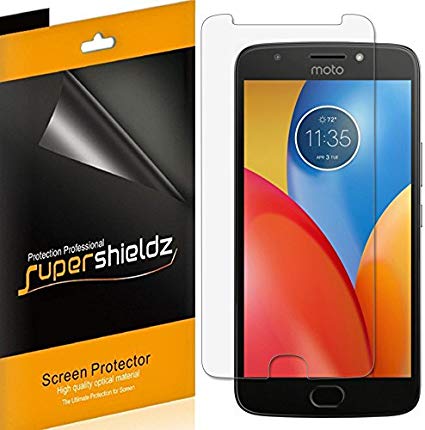 (6 Pack) Supershieldz for Motorola (Moto E4 Plus) and Moto E Plus (4th Generation) Screen Protector, High Definition Clear Shield (PET)