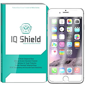 iPhone 6S Plus Screen Protector, IQ Shield Tempered Ballistic Glass Screen Protector for iPhone 6S Plus (iPhone 6 Plus 5.5") 99.9% Transparent HD and Anti-Bubble - with