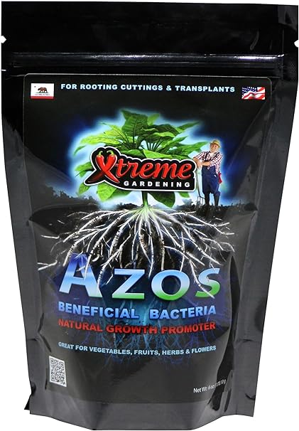 RTI Xtreme Gardening Azos Beneficial Bacteria, Natural Growth Promoter, 6-Ounce Bag