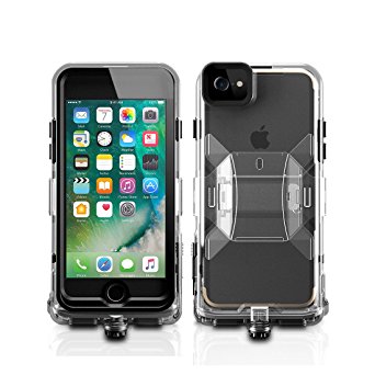 iPhone 7 Waterproof Case, VOKOO [Waterproof Series] Underwater Cover Full Body Protective Shockproof Snowproof Dirtproof IP68 Certified Waterproof Case for Apple iPhone 7 (4.7inch) (2017) [Black]