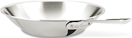 All-Clad 4410 Stainless Steel Tri-Ply Dishwasher Safe Open Stir Fry/Cookware, 10-Inch, Silver