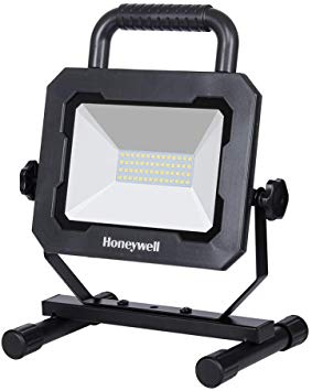 Honeywell 3000LM LED Work Light, Portable Work Light with Integrated Stand and Handle, High Brightness Work Light for Car Repairing, Garage and Workshop