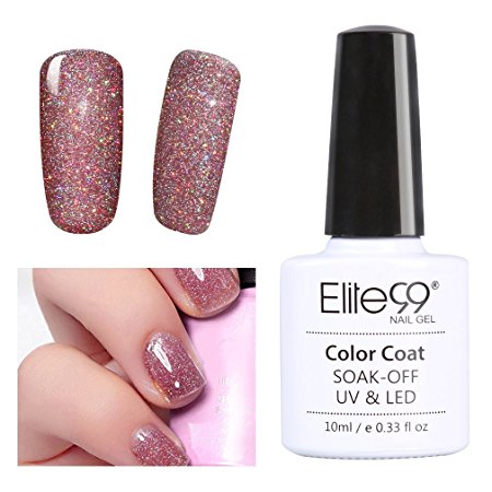 Gel Polish,Elite99 10ML Soak Off UV LED Gel Nail Polish Bling Neon Colour Nail Art Manicure (3709)