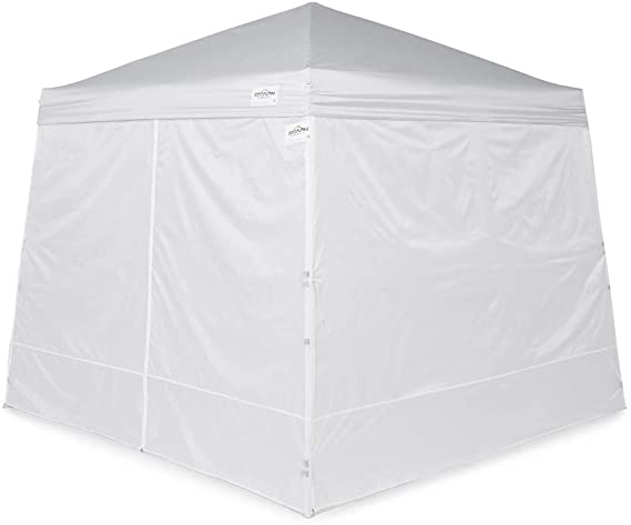 Caravan Canopy 11007812014 Set for 64 sq.ft. V-Series Slant Leg 10x10 Canopy sidewalls, White
