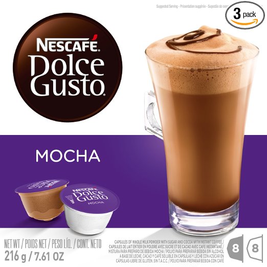 Nescafe Dolce Gusto for Nescafe Dolce Gusto Brewers, Mocha, 48 Count