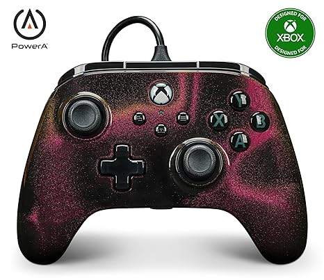 PowerA Advantage Wired Controller for Xbox Series X|S - Sparkle, gamepad, wired video game controller, gaming controller, USB-C, Works with Xbox One, Officially Licensed