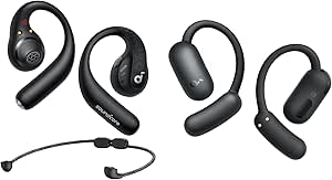 Soundcore AeroFit 2 by Anker Open-Ear Headphones with AeroFit Pro, Adjustable Ear Hooks, Snug Fit, Rich Bass, Hi-Res Wireless Audio, 42H Playtime, Bluetooth 5.4, App Control, IP55, AI Clear Calls