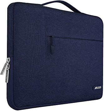 MOSISO Laptop Sleeve Compatible with MacBook Pro 16 inch 2021 M1 Pro/M1 Max A2485/2019-2020 A2141/Pro Retina 15 A1398, 15-15.6 inch Notebook, Polyester Multifunctional Briefcase Bag, Navy Blue