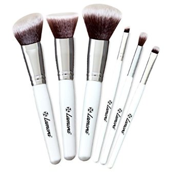 Blush Brush Set - Essential 6pc Make Up Kit With Kabuki Eyeshadow Foundation Powder Brushes