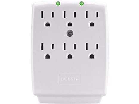 Belkin Wall-Mount Surge Protector (White)