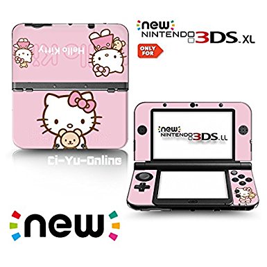 [new 3DS XL] Hello kitty #1 Limited Edition VINYL SKIN STICKER DECAL COVER for NEW Nintendo 3DS XL / LL Console System
