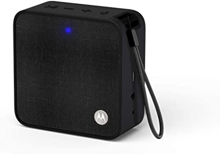 Motorola Sonic Boost 210 Smart Portable Wireless Bluetooth 3W Speaker and Voice Command Compatible with Amazon Alexa, Siri & Google Assistant – Black