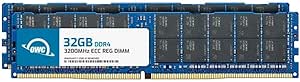 OWC 64GB (2x32GB) DDR4 3200MHz PC4-25600 CL22 2RX4 ECC Registered RDIMM 1.2V 288-pin Memory RAM Upgrade for Server