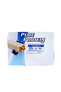 Pure Protein Greek Yogurt Bar Blueberry (20g Protein) 1.76oz / 50g each 6 in a pack