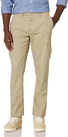 Amazon Essentials Men's Straight-Fit Stretch Cargo Pant (Available in Big & Tall)