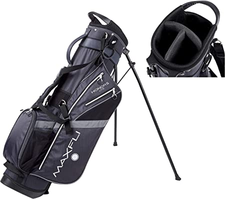 Maxfli 2019 Sunday Golf Automatic Stand Bag 3-Way Top 6 Pockets Dual Carry Straps