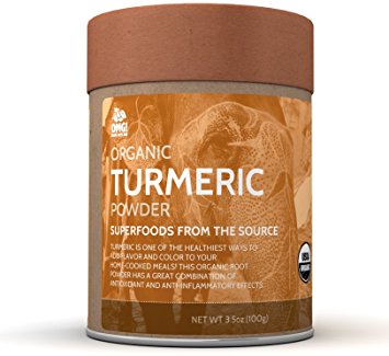 OMG! Superfoods Organic Turmeric Powder - 100% Pure, USDA Certified Organic Turmeric Powder – 3.5oz